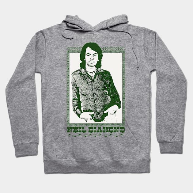 Neil Diamond / Original Retro 1970s Fan Design Hoodie by DankFutura